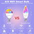 A15 LED Smart Bulb, 5W=40W,Compatible with Alexa, Google Assistant, E12 Base, Dimmable, 2.4G WiFi ONLY, RGB Color Changing, Tunable White 2700K-65...