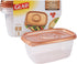 GladWare Home Deep Dish Food Storage Containers, Large Rectangle Holds 64 Ounces of Food, 3 Count Set | With Glad Lock Tight Seal, BPA Free Contai...