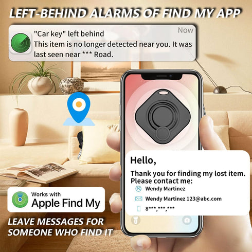 Key Finder Locator with Sound Find My Luggage Key Tracker Powerful Bluetooth Luggage Tracker with Sound Item Locator for Keys Bags Wallets Pet,Pho...