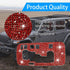 Bling Gear Shift Box Frame Cover Trim Sticker, Gear Shift Cover Bling Car Interior Accessories Compatible with Wrangler 2012-2018 (Red)...