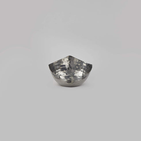 American Metalcraft SBH325 Squound Snack Bowl, Hammered Stainless Steel, 3-Ounces...