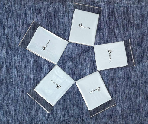 20Pcs Dry Cleaner Bags Plastic Clear Can be Hung Transparent Clothing Dust Cover...