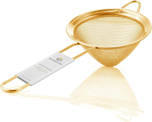 Homestia Fine Mesh Strainer for Kitchen, 304 Stainless Steel Sieve Sifters Cocktail Strainer for Food, Tea, Oil, Noodles, Coffee, Juice, Flour, Fr...