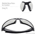 Honeywell Uvex Ademco Hypershock Safety Glasses, Brown Frame with SCT-Reflect 50 Lens & Anti-Scratch Hardcoat (S2963)...