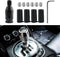 M12x1.25 Shift Knob Adapter with 4 Hoses,Automatic Shift Knob Adapter for Non-Threaded Manual Shifters,Car Interior Accessories Universal Shifter ...