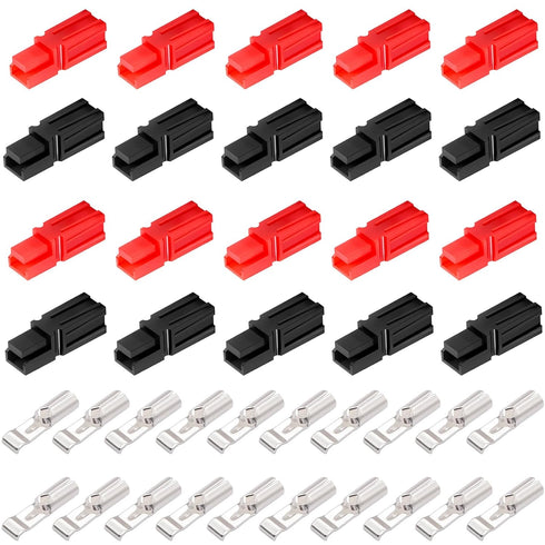 smseace 10Pairs 15/30Amp Power Connectors 1.5-4mm² (20-12AWG) Quick Connect/Disconnect Power Pole connectors for Forklift/Golf cart/Charger System...