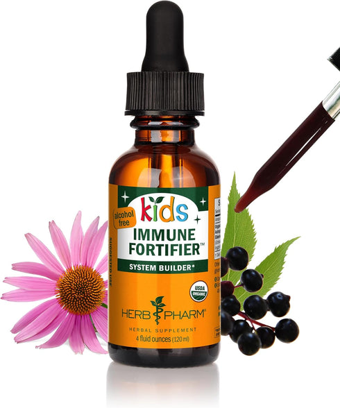 Herb Pharm Kids Certified-Organic Alcohol-Free Immune Fortifier Liquid Herbal Formula, 1 Ounce...