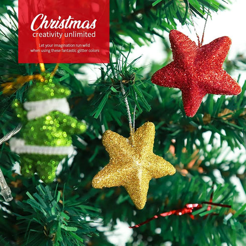 Teenitor Fine Glitter for Crafts Set, 24 Jars Hair Glitter for Kids Face and Body Glitter, Extra Fine Glitter for Resin Craft Glitter, Nail Glitte...