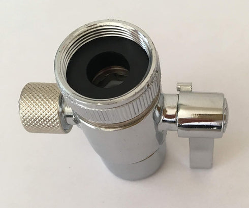 Malida Countertop filter to 3/8 inch O.D. Tubing Faucet Adapter,Kitchen Bathroom Sink Faucet Diverter Valve for Above Counter Water Filter Faucet ...