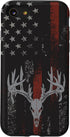 iPhone SE (2020) / 7 / 8 American Flag Whitetail Deer Buck Hunting USA FLAG Hunter Case...