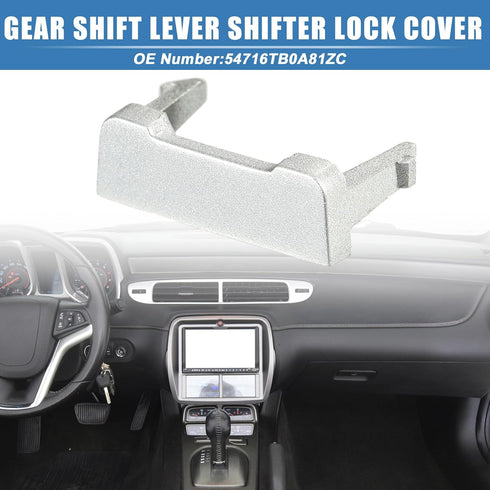 X AUTOHAUX Shifter Lock Cover Car Gear Shift Lever Shifter Lock Cover for Honda Accord EX 2008-2012 No.54716TB0A81ZC...