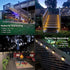 MAIXI Solar Deck Lights Outdoor, 8 PCs LED Solar Fence Lights Waterproof, Garden Decorative Solar Step Lights, LED Solar Lights for Patio Porch St...