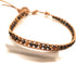 Infinityee Ankle Bracelet Woven Light Brown Leather Vintage Handmade Hippie Bohemian Gypsy Boho Unisex Anklet for Men, Women, Teen Girls (Tiger Ey...