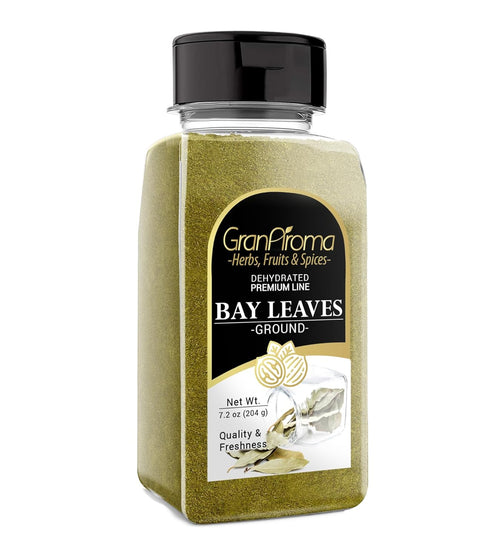 GranAroma Ground Bay Leaves, 7.2 oz, Savory Flavor, Soups & Sauces, Pickling Spice...