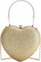 Sparkly Clutch Purses for Women Formal Clutch, Heart Shape Evening Bag, Purse Handbag for Wedding Cocktail Party...