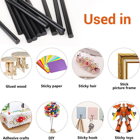 Gartful 120pcs Hot Glue Gun Wax Sticks, Hot Glue Mini Sticks 0.28" x 3.9", Hot Melt Glue Sticks for Art Craft Project, Home, Office, General Repai...