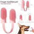 Dog & Cat Toothbrush Kit, 360º Pet Toothbrush, Food Grade Silicone Dog Finger Toothbrush, Dual Head Bristles Tooth Brush, Triple Head Dog Toothbru...