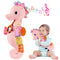 Baby Girl Toys 0-6 Months,Infant Musical Stuffed Animals Soft Toy with Bright Colors,Crinkle Sound Paper, Multi-Textures & Rattles,Baby Newborn To...