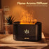 Flame Air Aroma Diffuser Humidifier, 2023 Upgraded Essential Oil Diffuser, Cool Mist Humidifiers with 7 Color Flame, Noiseless with Auto-Off Prote...