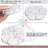 Half Artificial Pearl Bead Flat Back Plastic Beads for Craft DIY Phone Nail Art Making, 7 Sizes (White)...
