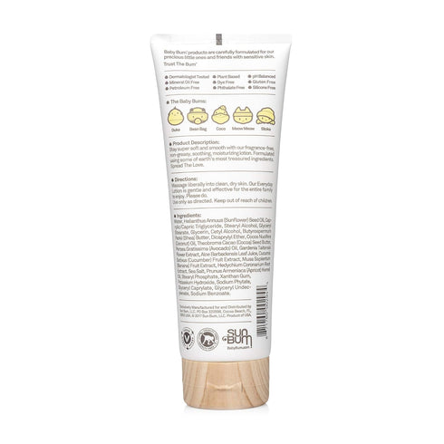 Baby Bum Everyday Lotion | Moisturizing Baby Body Lotion for Sensitive Skin with Shea and Cocoa Butter| Fragrance Free| Gluten Free and Vegan | 8 ...