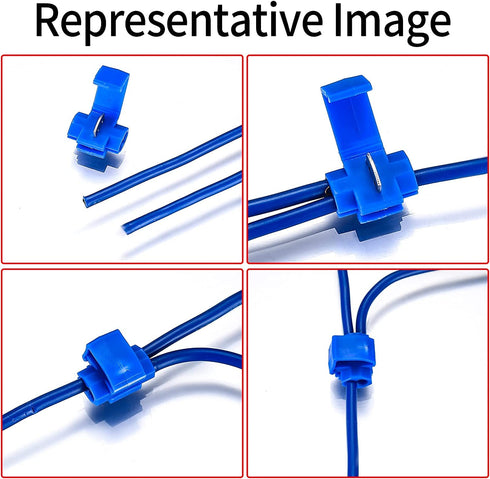 80 Pcs Quick Splice Wire Connectors, Solderless Quick Splice Snap Electrical Wire Connectors, Insulated Electrical Wire Crimp Connectors Terminal ...