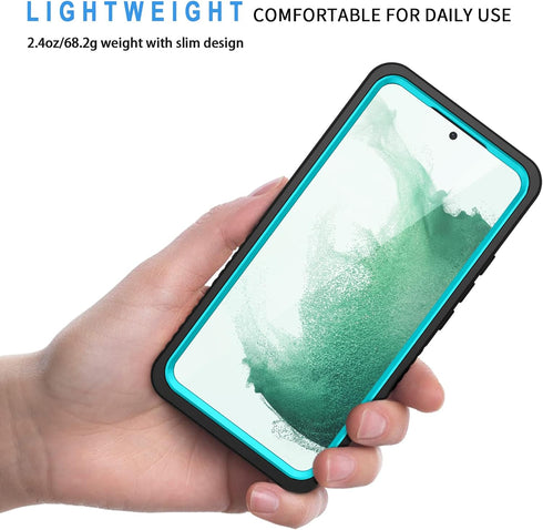 Lanhiem Samsung Galaxy S22+ Plus Case, IP68 Waterproof Dustproof Shockproof Case with Built-in Screen Protector, Heavy Duty Full Body Protective C...