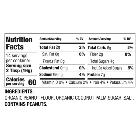 PBfit All-Natural Organic Peanut Butter Powder, Powdered Peanut Spread from Real Roasted Pressed Peanuts, 7g of Protein, 8 Ounce (Pack of 1)...