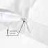 White Pillowcase Set - King Size (20 x 36 inches) Bed Pillow Cover - Brushed Microfiber, Wrinkle, Fade & Stain Resistant - Hidden Zipper Closure P...