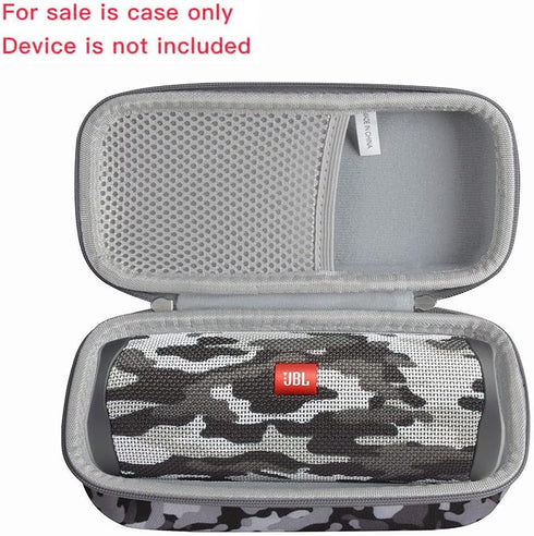 Hermitshell Hard Travel Case Fits JBL FLIP 5 / JBL FLIP 6 Waterproof Portable Bluetooth Speaker (Black Camouflage)...