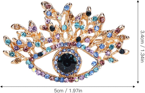 Pssopp 2Pcs Brooches for Women, Premium Alloy Blue Evil Eye Brooch for Wedding Party Christmas Decoration Gifts...