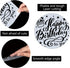 GORGECRAFT 12"X12" Happy Birthday to You Stencil Cupcake Templates Reusable Plastic Drawing Painting Stencils Template for Painting on Card Wall F...