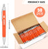 50 Pcs Breast Cancer Pens Bulk Pink Purple Orange Ribbon Awareness Ballpoint Pen Anti Violence Bracelets Leukemia Awareness Mental Heath for Volun...