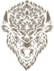 Bison Head Stencil, 8.5 x 11 inch (M) - Classic American Buffalo Bison Head Stencils Template for Painting...