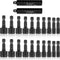 20 x Power Nut Driver Set for Impact Drill, SAE and Metric 1/4” Hex Head Drill Bit Set Screwdriver Socket Set, Chrome Vanadium Steel, Quick Change...