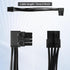 SinLoon 8-Pin Extension Cord PCIE 8 Pin Female to Right Angle Male PCIE Express Power Adapter Cable for Graphics Card 18AWG 15CM/5.9Inch (Left)...
