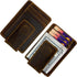 Money Clip RFID Front Pocket Wallet Men Leather Slim Minimalist Wallet...