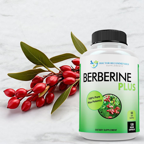 DOCTOR RECOMMENDED SUPPLEMENTS Berberine Plus 1200mg Per Serving - 120 Veggie Capsules with Royal Jelly...
