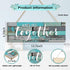 Creoate Together Wall Decor and So They Built a Life They Loved Sign Rustic Wood Plaque Family Sign Home Decoration for Living Room, Small, Christ...