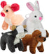 Bedwina Plush Stuffed Animals - Farm Animal Toys - (Pack of 12 Bulk) 5 Inch Soft Cuddly Plushed Cow, Pig, Bunny Rabbit, Dog, Party Favors, Gifts, ...
