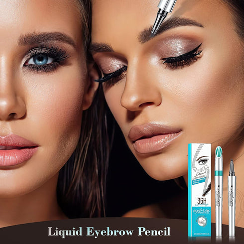 Eyebrow Pencil Eyebrow Microblading Pen - Eye Makeup Eyebrow Pen Micro 4 Point Brow Pen Lift & Snatch Eyebrow Microblading Pen Long-Lasting Waterp...