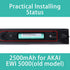 Professional Rechargeable Li-Ion Battery for AKAI EWI 5000 EWI Solo Single Battery Replacement Lithium Ion Battery Pack PH2.0 (TZ16650ZY/Green/Sin...
