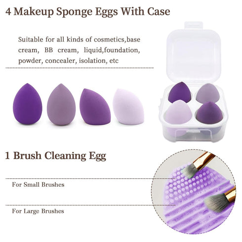 Koccido Makeup Brushes 22 Pcs Makeup Kit,Foundation Brush Eyeshadow Brush Make up Brushes Set (Purple, 22 Piece Set Large)...