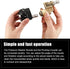 2 Pcs Pressure Washer Nozzle and Pivoting Coupler Kit 6 in 1 Quick Changeover Pivot Adapter Coupler with 5 Rotation Angles 1/4 Inch Quick Changeov...