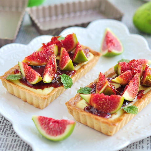 Webake 4 Pack Mini Tart Pans with Removable Bottom, Rectangular Baking Pan Non-Stick Cake Tin for Oven and Insta Pot Baking...