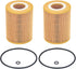 2Pcs Oil Filter Compatible With Mercedes-Benz Freightliner Jeep Dodge Vehicle E350 GL350 ML350 R320 R350 S350 Sprinter 2500 3500 Grand Cherokee 20...