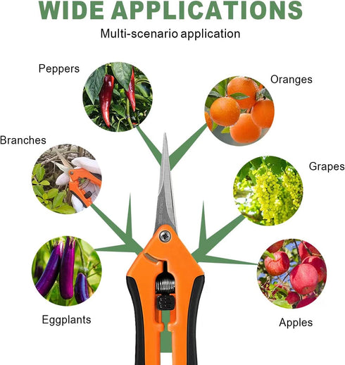 Hand Pruner? Pruning Shear?Garden clippers, snip scissors, ratchet pruning shears, work 3 times easier, gardening tools, sharp garden scissors, ar...