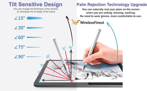 4096 Pressure Stylus Pen for Microsoft Surface Pro 9/8/7/6/5/4/3/X Surface Laptop Book Studio Surface 3/Go3/Go2/Go Pen Protocol, Magnetic Hold, Er...