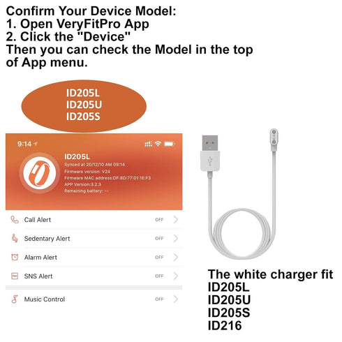 IDW13 Charger Replacement for Veryfitpro Smart Watch Chargers Charge Charging Cables Magnetic Chargers Set for ID205L ID205U ID205S IDW13 Smart Wa...