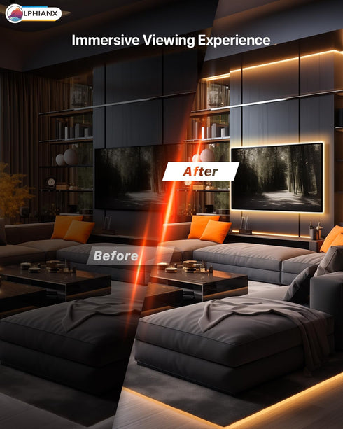 LED Lights for TV, 16.4FT TV Led Lights for 65-75 inch, Cuttable, Music Sync Mode, Color Changing, Bluetooth APP Remote Control TV LED Strip Light...